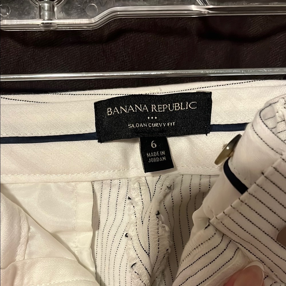Banana Republic Sloan Curvy Fit Pants - White